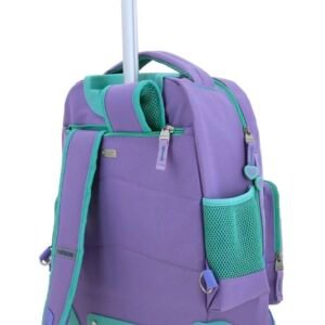 mochila con carro de fabrica de chenson de ariel lila de bolsitas