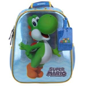mochila yoshi azul termoformado 6d
