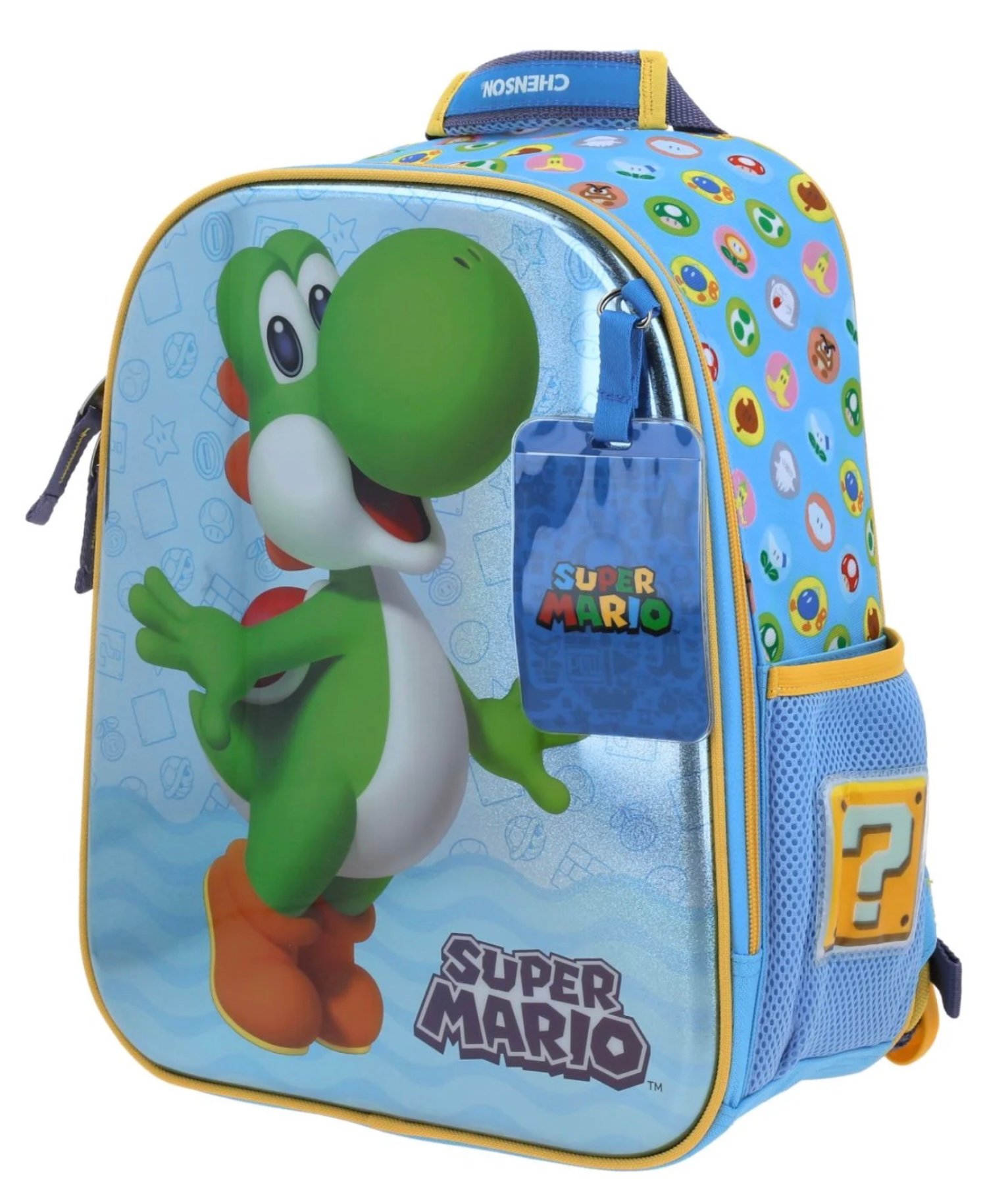 mochila yoshi azul termoformado 6d mochila yoshi azul termoformado 6d