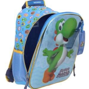 mochila yoshi azul termoformado 6d