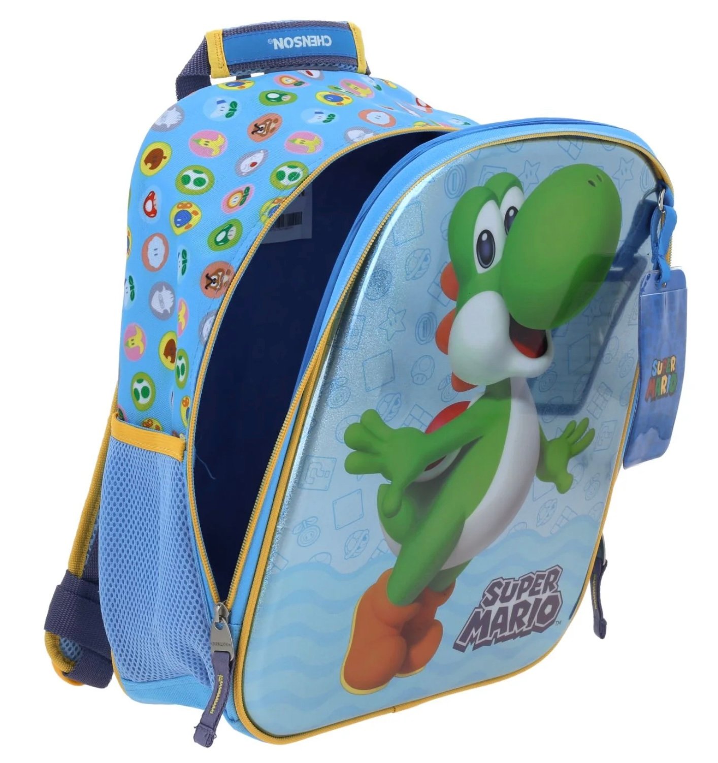 mochila yoshi azul termoformado 6d mochila yoshi azul termoformado 6d