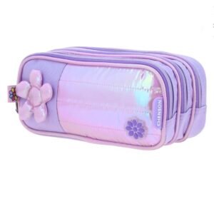 lapicera con flor 3d inflada brillante happy girl