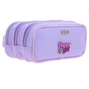 lapicera con flor 3d inflada brillante happy girl