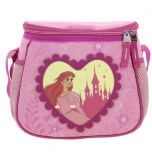 lonchera de ariel sirenita corazón rosa