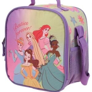 lonchera de princesas lisa de brillos