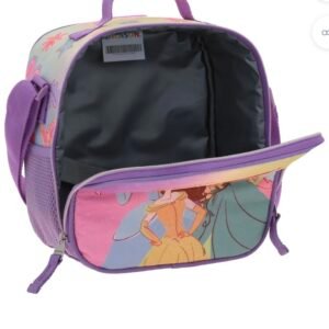 lonchera de princesas lisa de brillos