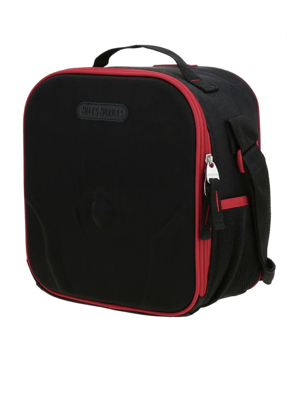 lonchera de miles morales araña 3d negra lonchera de miles morales araña 3d negra