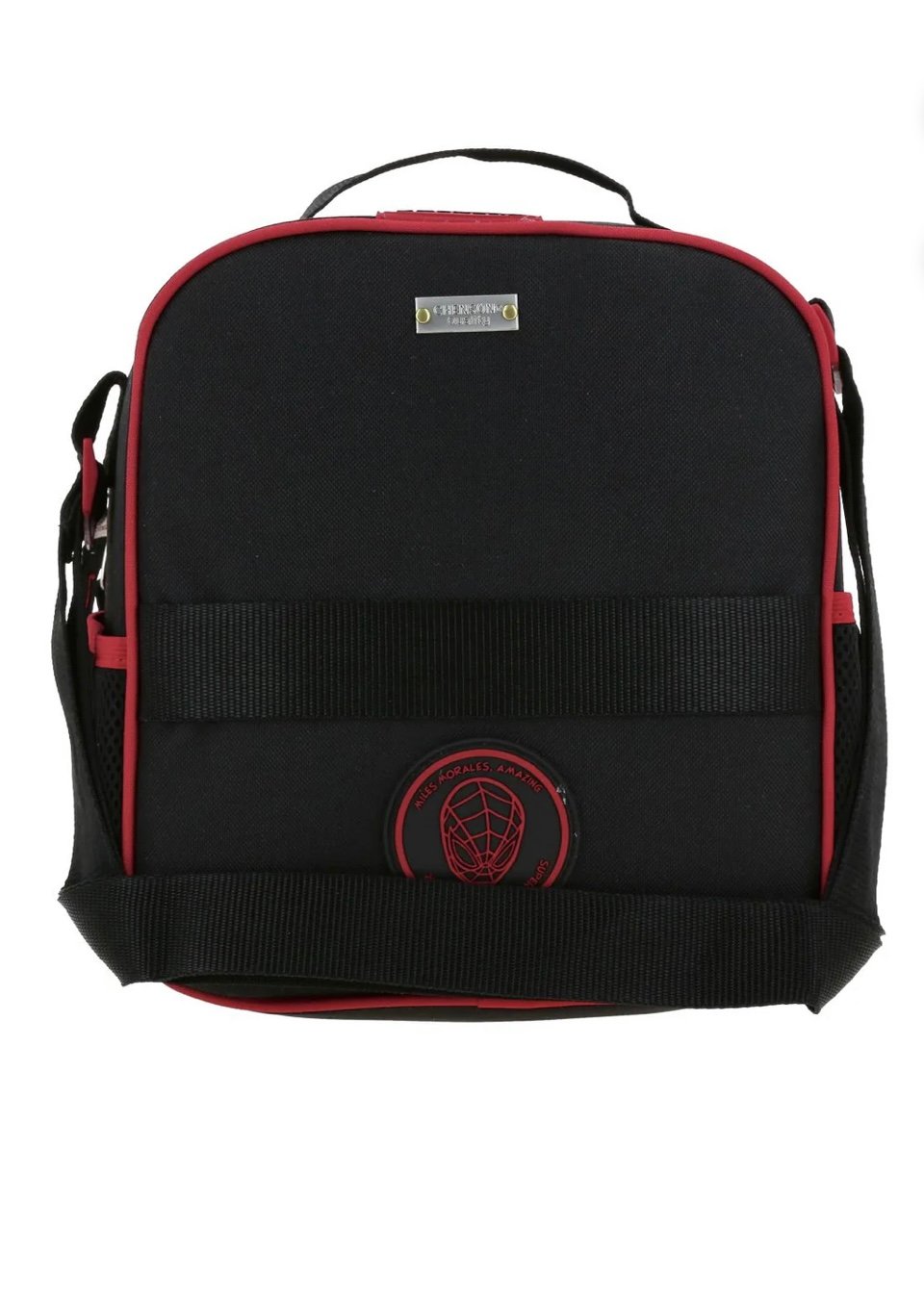 lonchera de miles morales araña 3d negra lonchera de miles morales araña 3d negra