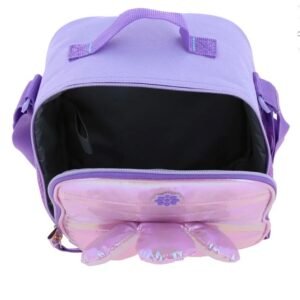 lonchera con flor 3d inflada brillante happy girl