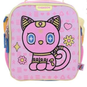 lonchera de gato ojo diamante grande