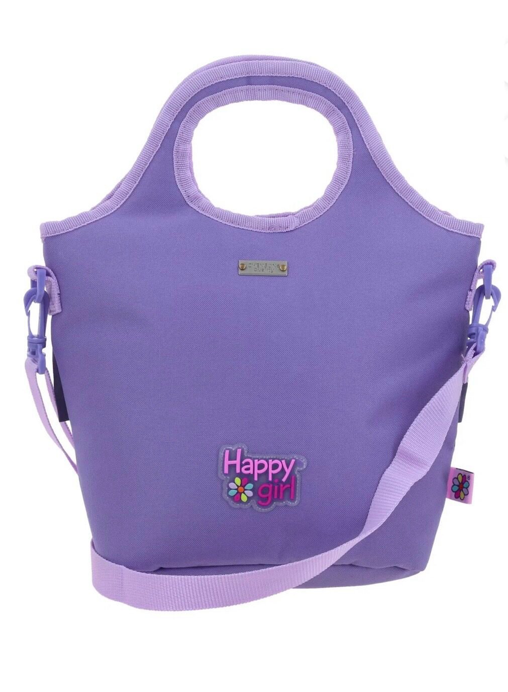 lonchera morada con tiras colgantes happy girl lonchera morada con tiras colgantes happy girl