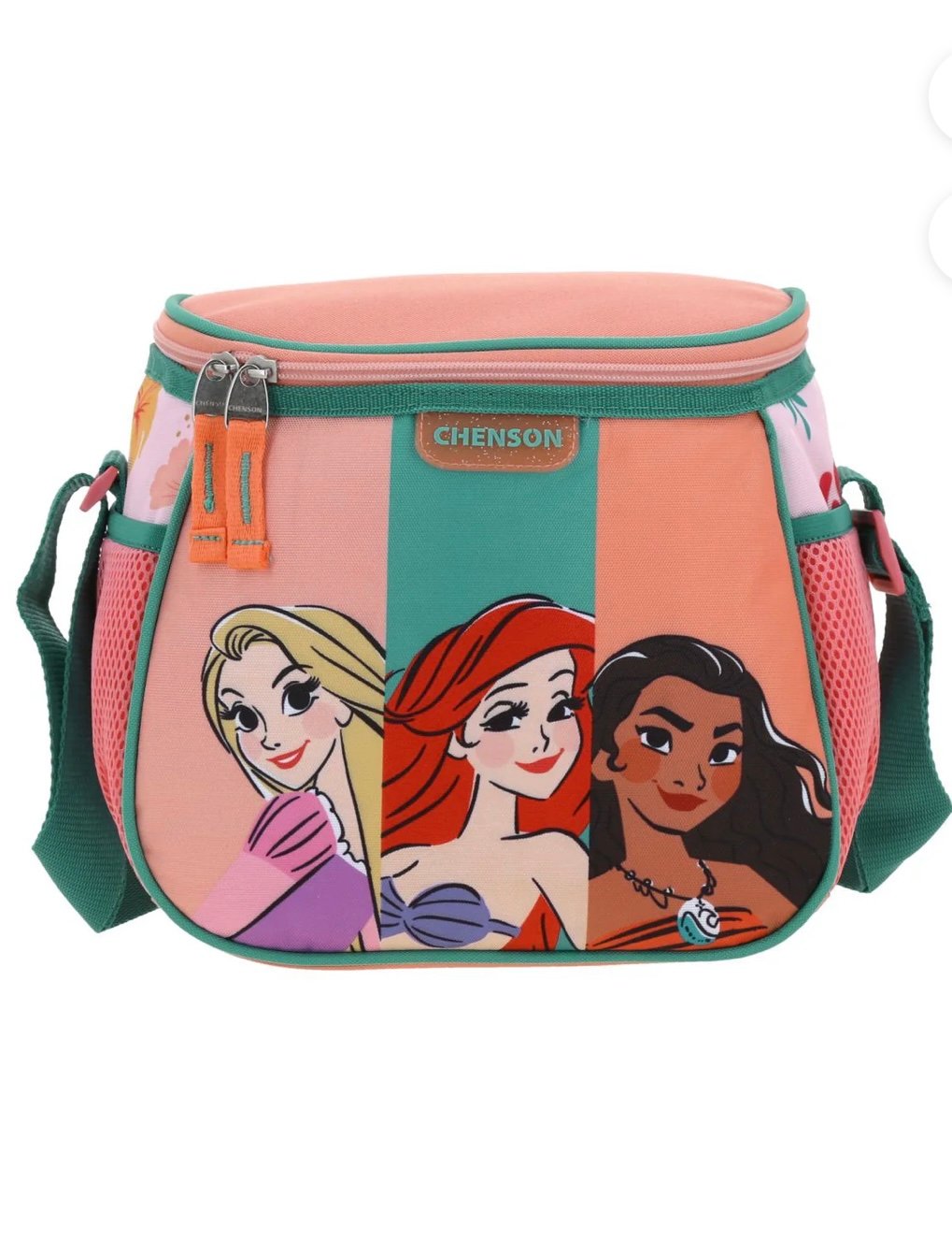 lonchera de princesas color salmón lonchera de princesas color salmón