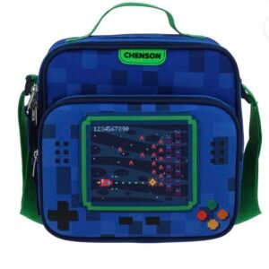 lonchera de consola de videojuego azul