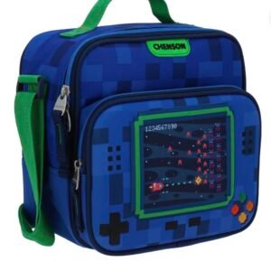 lonchera de consola de videojuego azul