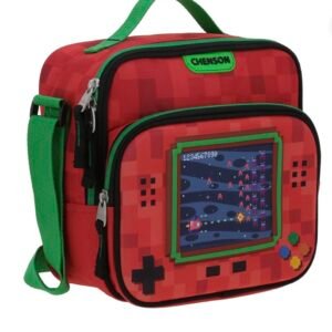 lonchera de videojuego consola roja