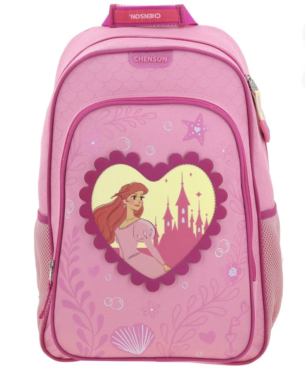 mochila grande de ariel sirenita corazón rosa mochila grande de ariel sirenita corazón rosa
