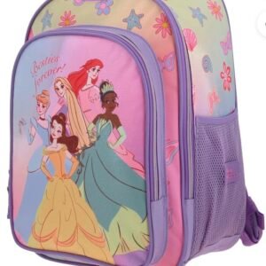 mochila de princesas lisa de brillos grande