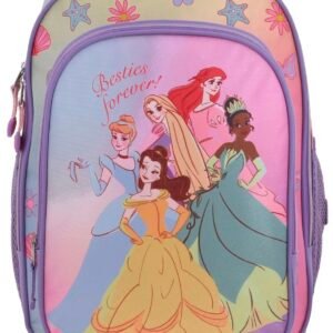 mochila de princesas lisa de brillos grande
