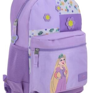 mochila de rapunzel flores bordada grande