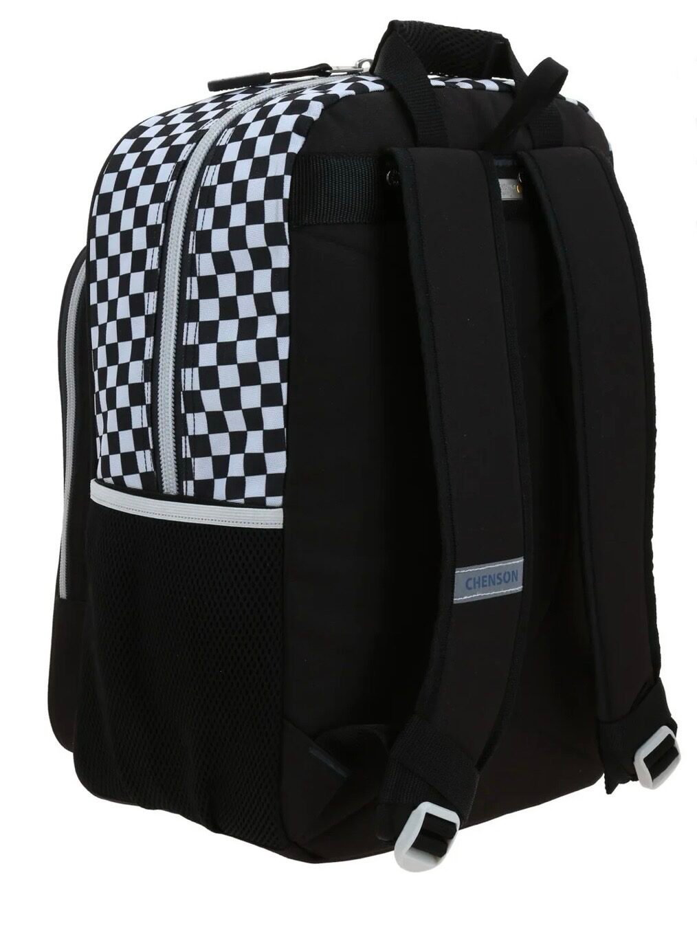 mochila cierres de cuadros negro con blanco mochila cierres de cuadros negro con blanco