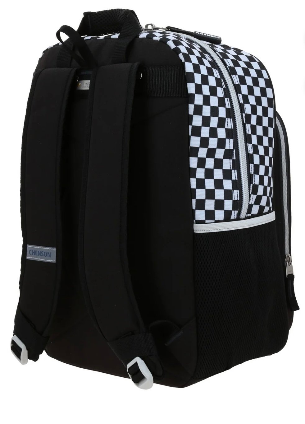 mochila cierres de cuadros negro con blanco mochila cierres de cuadros negro con blanco