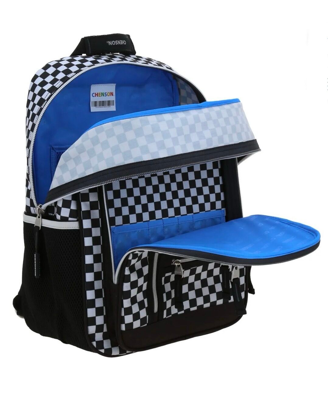 mochila cierres de cuadros negro con blanco mochila cierres de cuadros negro con blanco