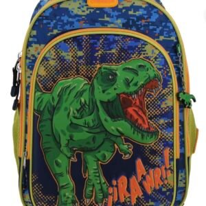 mochila de dinosaurio completo 3d con llavero