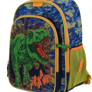 mochila de dinosaurio completo 3d con llavero