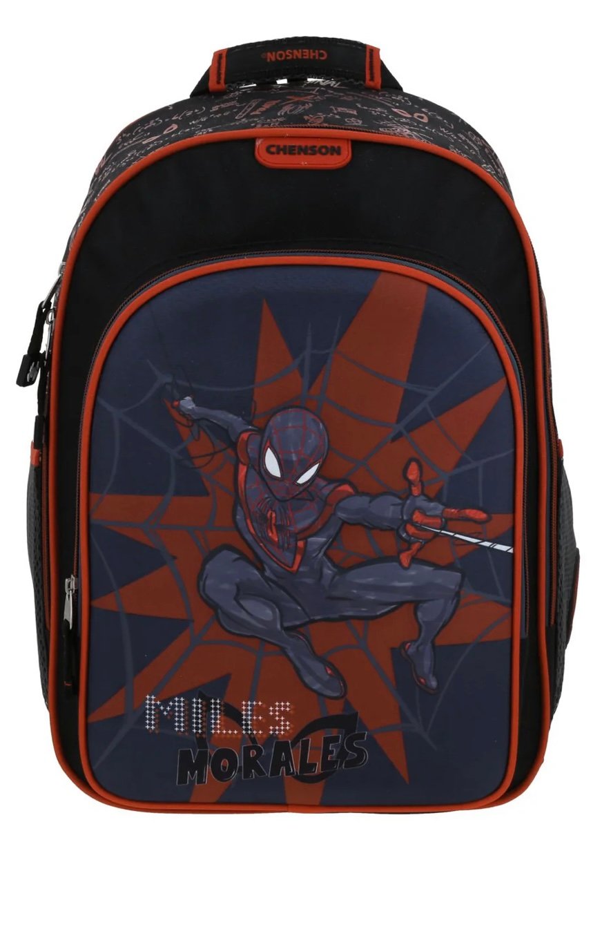 mochila miles morales fondo gris mochila miles morales fondo gris