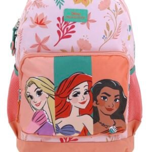 mochila de princesas color salmón