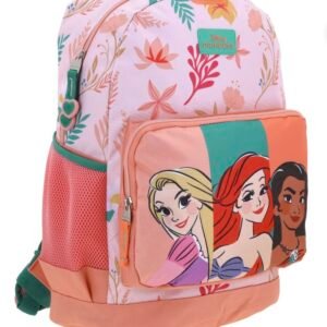 mochila de princesas color salmón