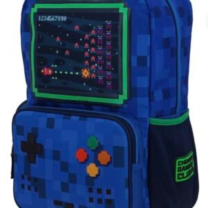 mochila de consola de videojuego azul