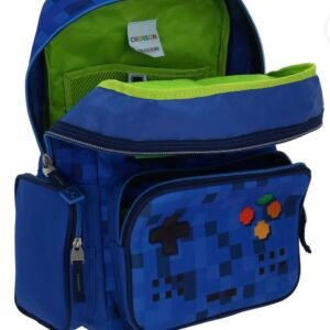 mochila de consola de videojuego azul