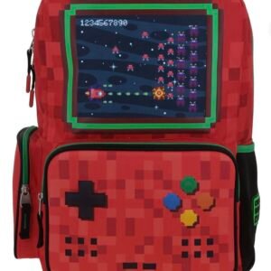 mochila de control de videojuego roja