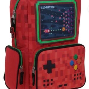 mochila de control de videojuego roja