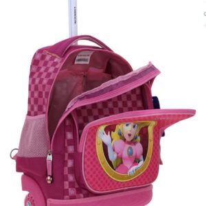 mochila con carro de fabrica de chenson de princesa peach anillo