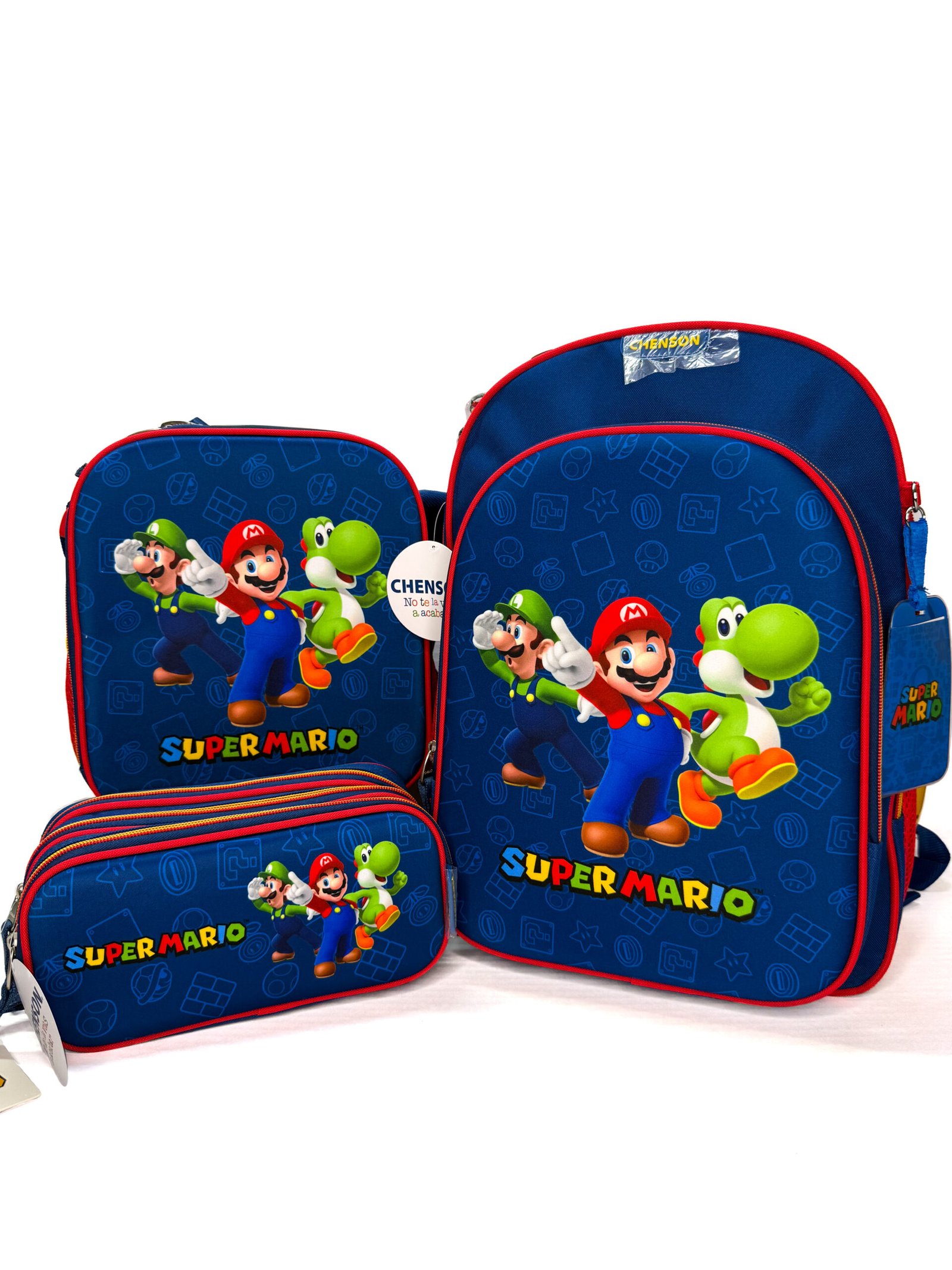 combo de mochila mario bross de 3d amigos grande combo de mochila mario bross de 3d amigos grande