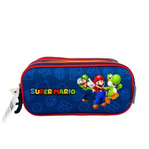 combo de mochila mario bross de 3d amigos grande