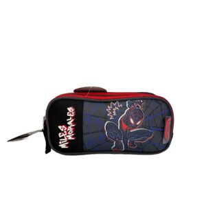 lapicera de miles morales fondo gris spider man