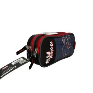 lapicera de miles morales fondo gris spider man