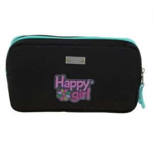 lapicera de flores negra juvenil