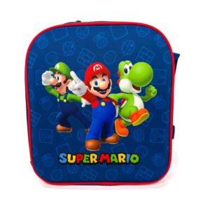 combo de mochila mario bross de 3d amigos grande