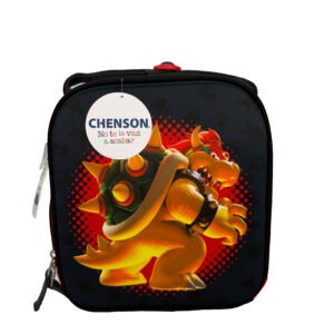 lonchera de bowser 3d lisa negra