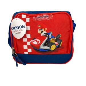 lonchera de mario kart cuadros bandera