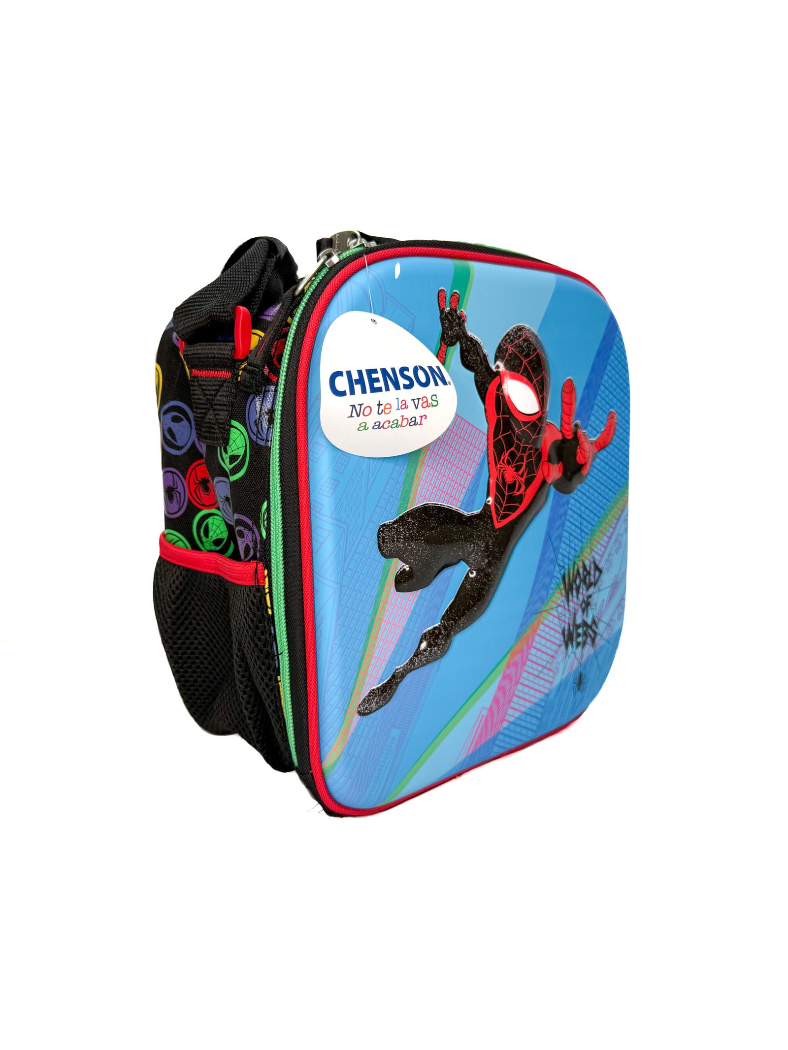 lonchera de miles morales 3d fondo azul lonchera de miles morales 3d fondo azul