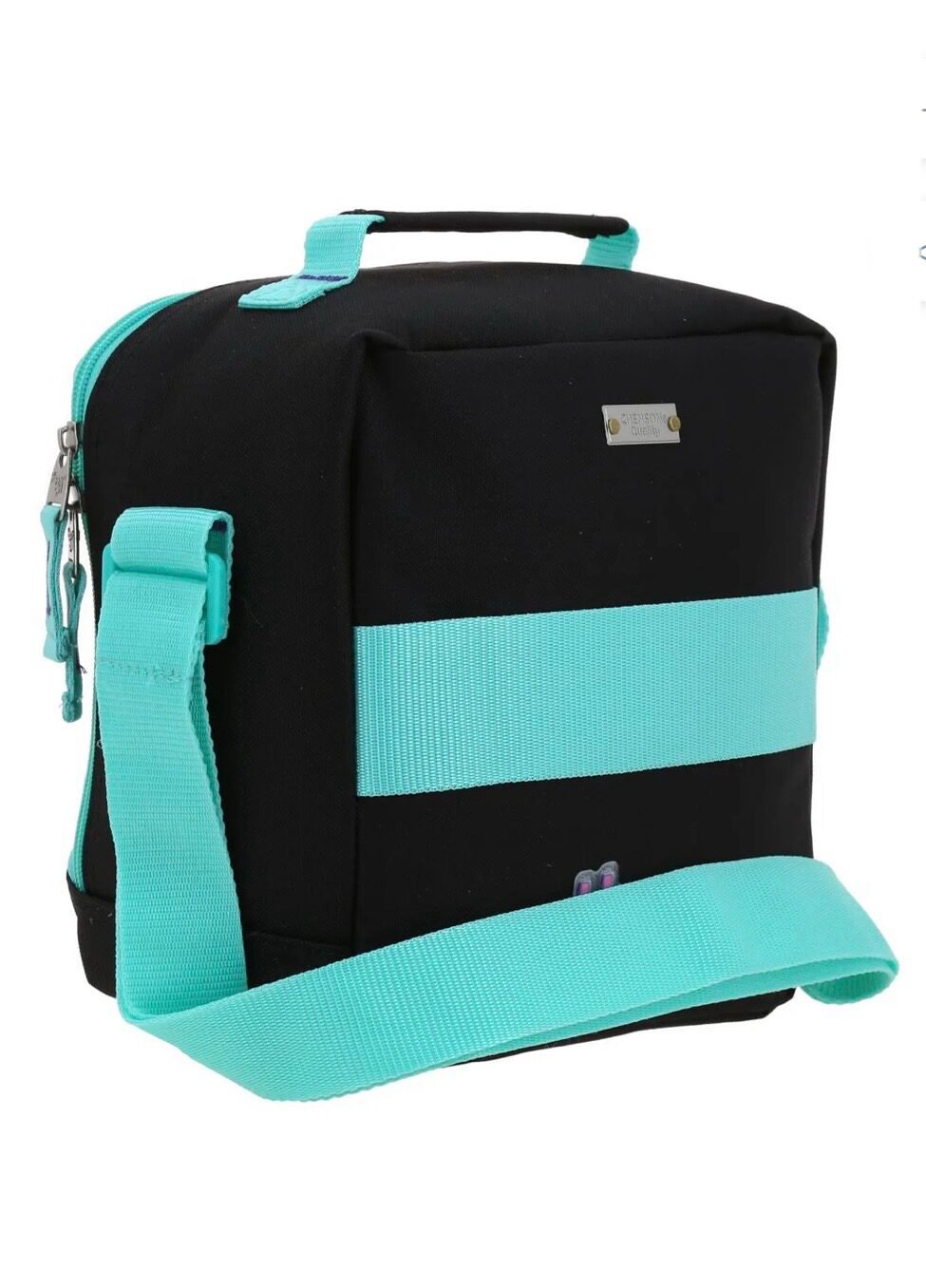 lonchera de flores negra juvenil lonchera de flores negra juvenil