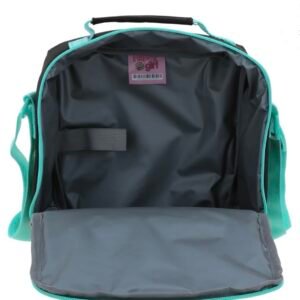 lonchera de flores negra juvenil