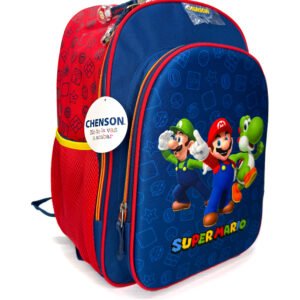 mochila de mario bross y amigos 3d liso grande