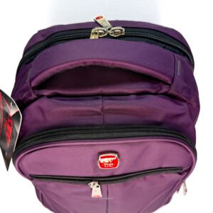 mochila vega morada para lap líneas