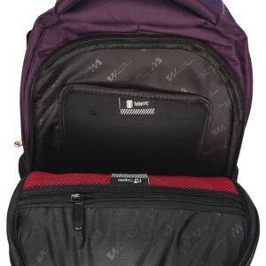 mochila vega morada para lap líneas